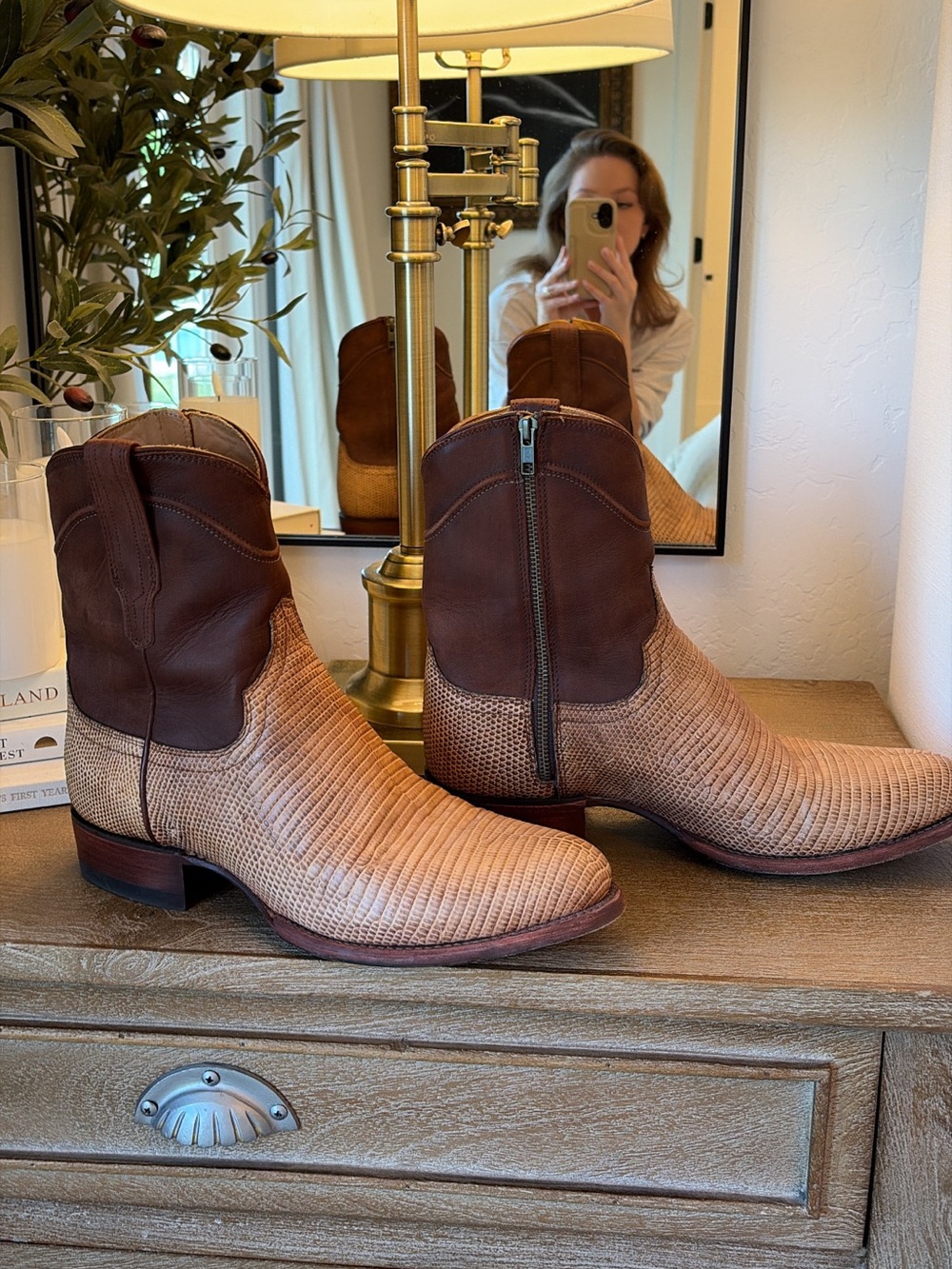 TECOVAS The Nick Lizard Leather Western Boot - 11 - Picture 10 of 13